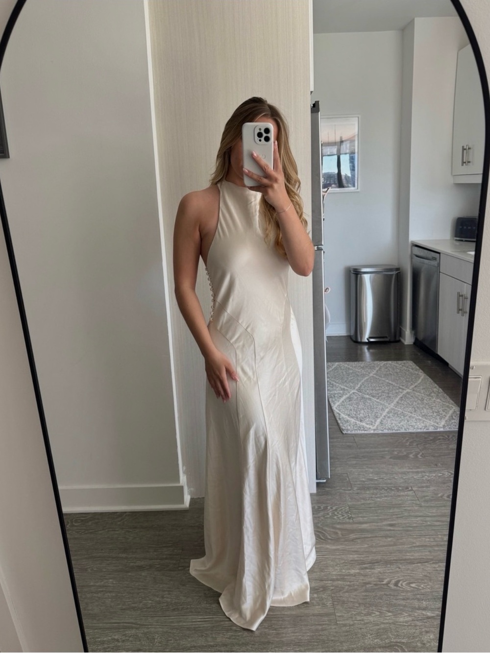 REFORMATION Roy Satin Dress 2